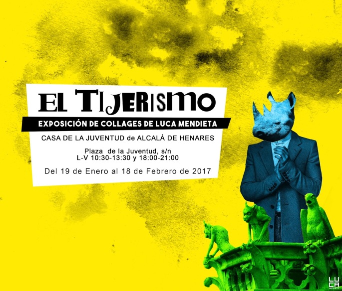 "El Tijerismo", exposición de collages de Luca Mendieta
